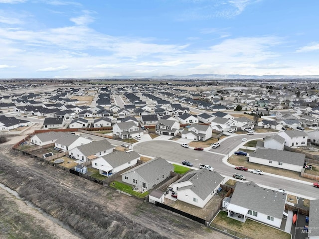 bird's eye view featuring a residential view