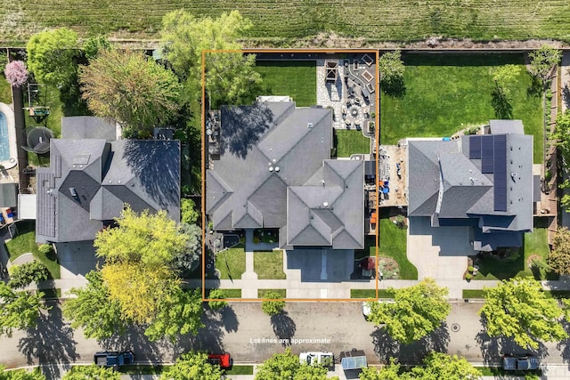 4763 S Skyridge Way, Boise, ID 83709 - aerial view of property and surrounding area with property boundaries highlighted