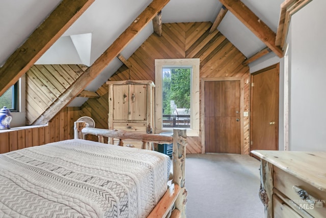1011 E 1000 S, Albion, ID 83311 - carpeted bedroom with wooden walls and access to outside