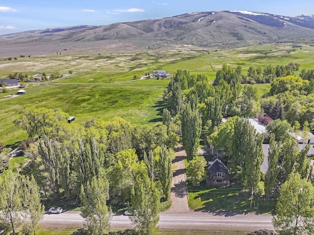 1011 E 1000 S, Albion, ID 83311 - aerial view of property and surrounding area featuring a mountain backdrop