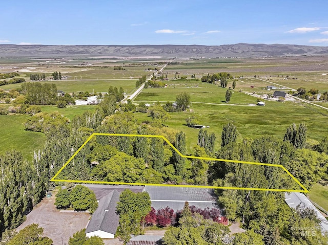1011 E 1000 S, Albion, ID 83311 - view of rural area featuring property boundaries highlighted and a mountain backdrop