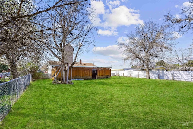 1817 Granada Dr, Twin Falls, ID 83301 - view of yard featuring a fenced backyard and an outbuilding