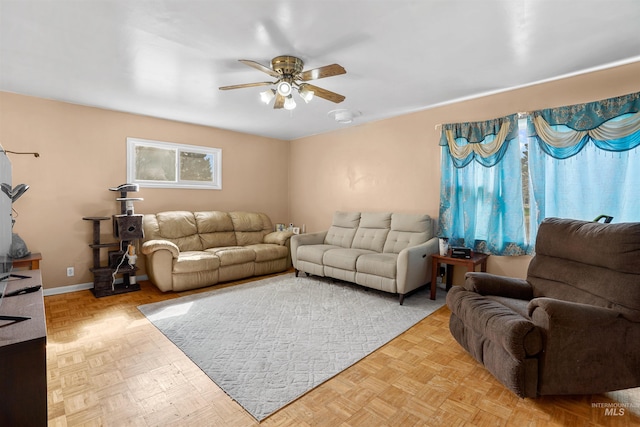 1817 Granada Dr, Twin Falls, ID 83301 - living room with ceiling fan and baseboards