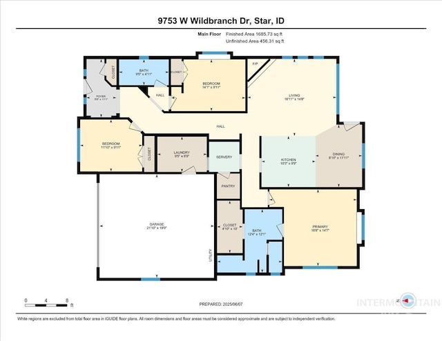 9753 W Wildbranch, Star, ID 83669 - view of floor plan / room layout