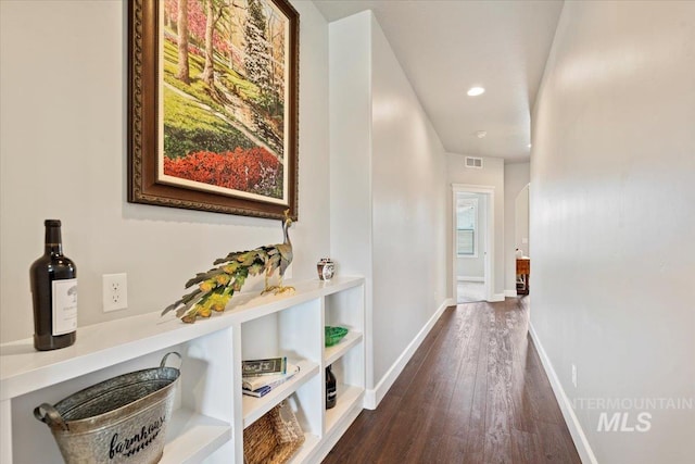 9753 W Wildbranch, Star, ID 83669 - hall with dark wood-type flooring and recessed lighting
