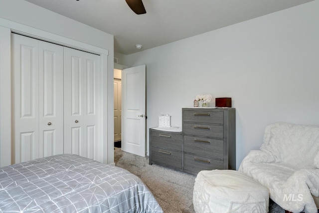 1987 S Defio Way, Meridian, ID 83642 - carpeted bedroom featuring a closet and a ceiling fan