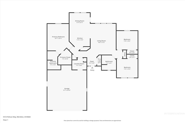 512 S Pelican Way, Meridian, ID 83642 - home floor plan