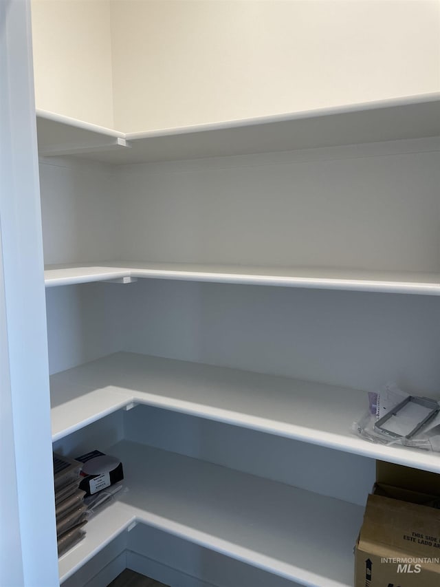 view of storage area