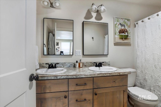 190 Bison Way, Fairfield, ID 83327 - full bathroom featuring toilet and double vanity