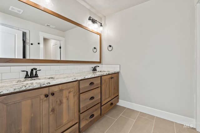 74 E Ranch Dr, Eagle, ID 83616 - full bath with double vanity and tile patterned flooring