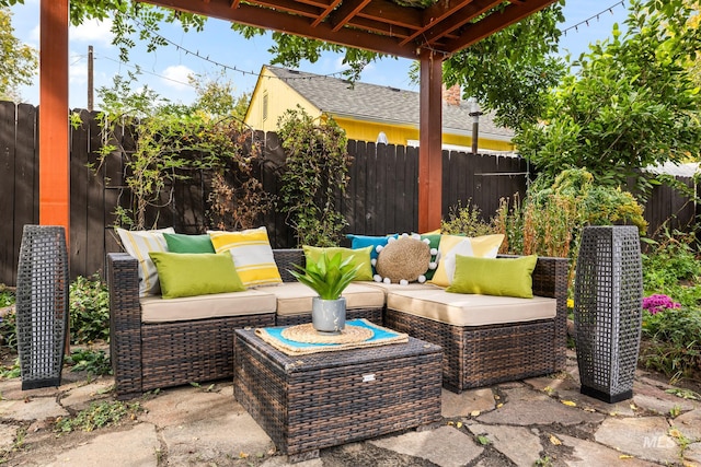 view of patio / terrace featuring outdoor lounge area