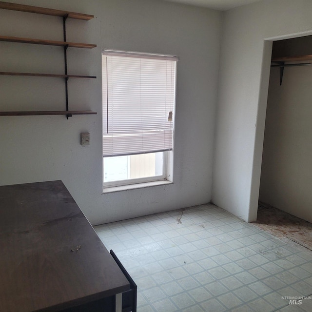 view of unfurnished dining area