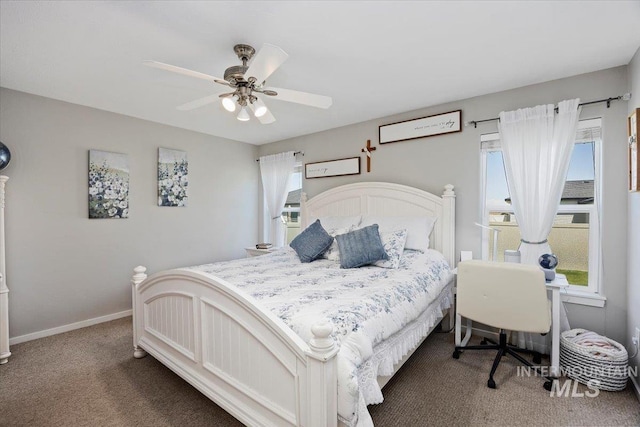 1440 Riverbend Pl, Twin Falls, ID 83301 - bedroom with carpet and ceiling fan
