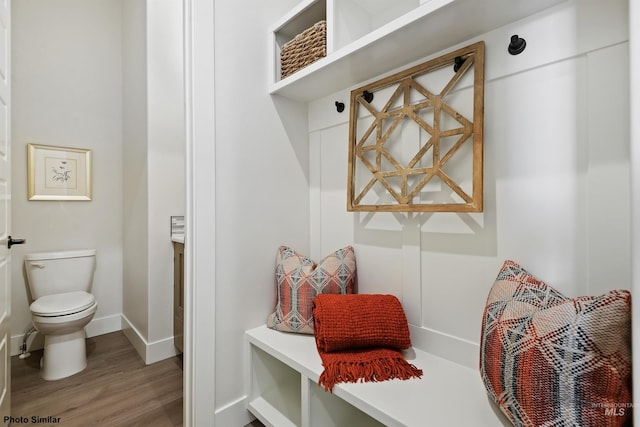 3053 Ajax Ave, Eagle, ID 83616 - mudroom with wood finished floors and baseboards