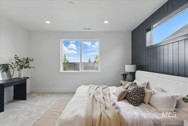 7779 W Daybreak Run Ct, Meridian, ID 83646 - carpeted bedroom with baseboards and recessed lighting