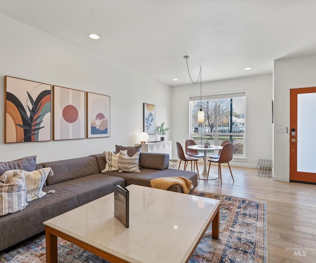 1681 W Idaho St, Boise, ID 83702 - living room with light wood finished floors and recessed lighting
