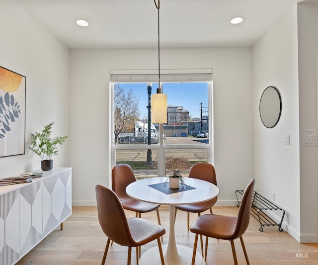 1681 W Idaho St, Boise, ID 83702 - dining space with recessed lighting, light wood-style flooring, and a wealth of natural light