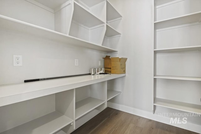 view of storage area