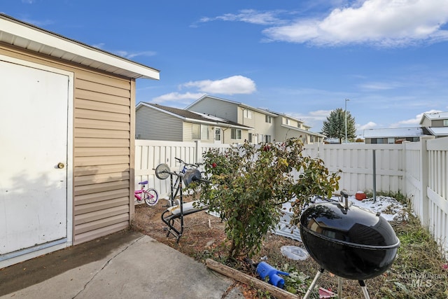 view of patio / terrace featuring area for grilling