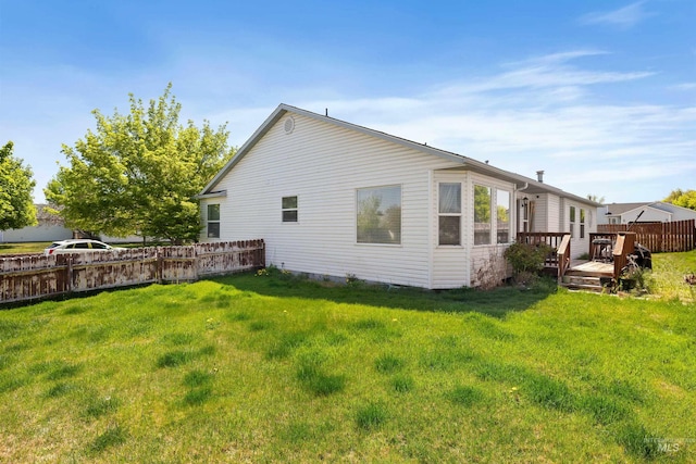 389 Trotter Dr, Twin Falls, ID 83301 - rear view of house featuring a deck
