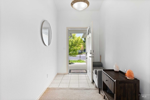 389 Trotter Dr, Twin Falls, ID 83301 - foyer entrance featuring light tile patterned floors and light carpet