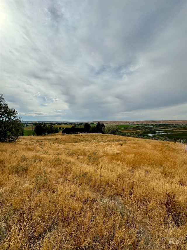 view of landscape featuring a rural view