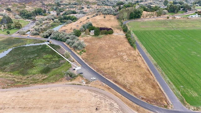 drone / aerial view featuring a rural view