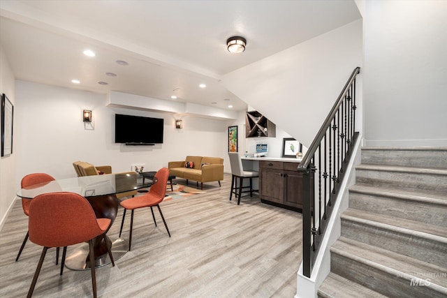 interior space featuring light hardwood / wood-style flooring