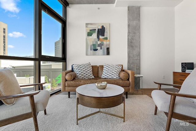851 W Front St Unit 607, Boise, ID 83702 - living area with wood finished floors and healthy amount of natural light
