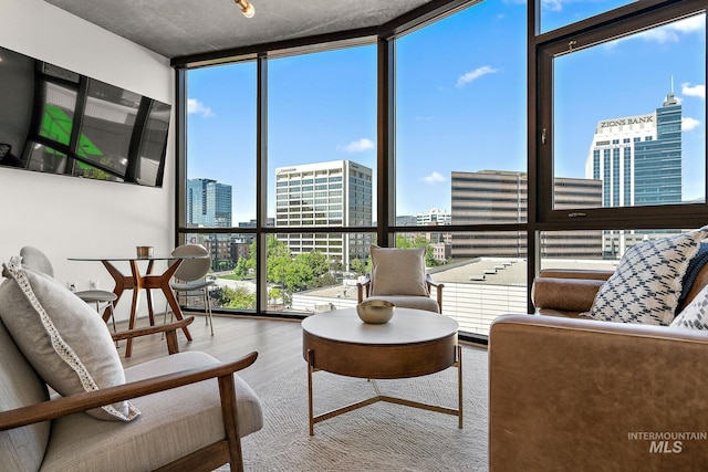 851 W Front St Unit 607, Boise, ID 83702 - sitting room with expansive windows and wood finished floors