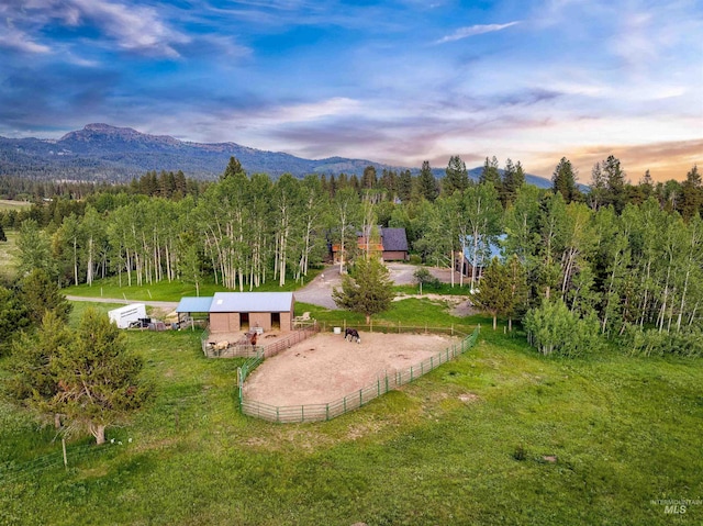 14051 Deerfield Rd, Mccall, ID 83638 - aerial view of property and surrounding area featuring a mountainous background