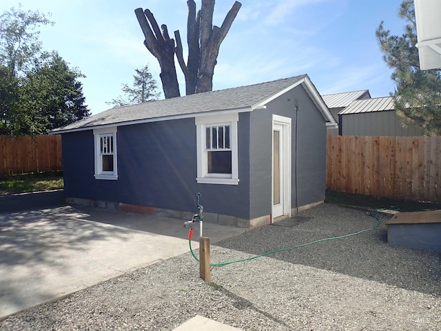 view of outbuilding