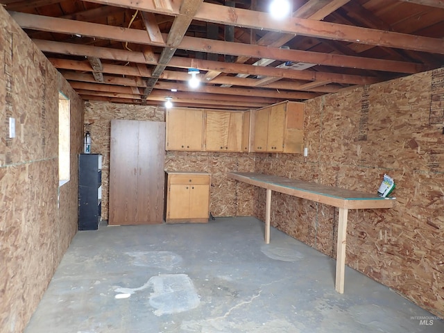 view of basement