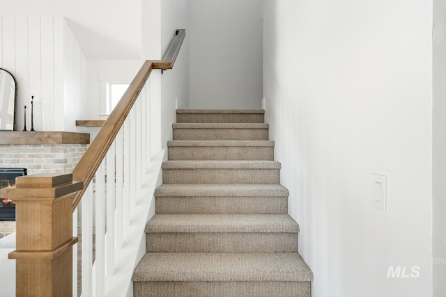 view of staircase