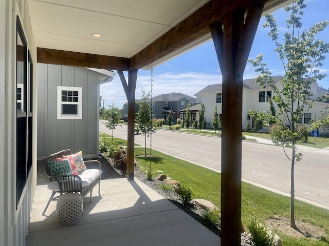 1640 E Cutgrass Ln, Eagle, ID 83616 - view of patio featuring a residential view