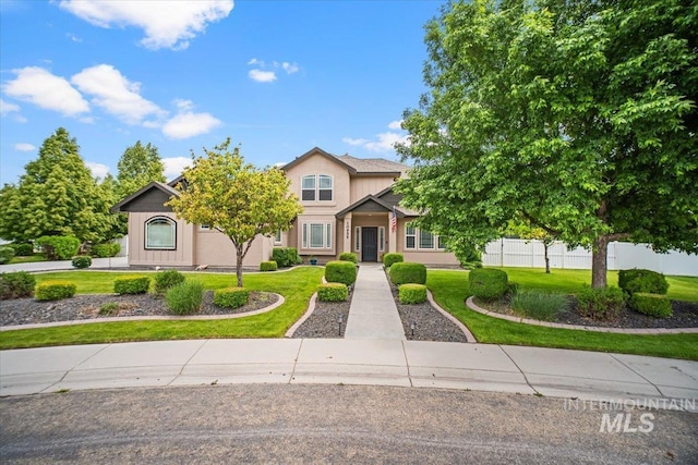 view of front of property with stucco siding