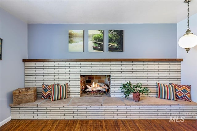 539 Rimview Dr, Twin Falls, ID 83301 - living room with wood finished floors and a fireplace
