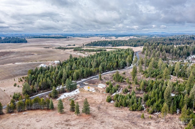 bird's eye view featuring a rural view