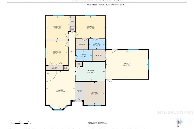 7267 Bowmont Rd, Nampa, ID 83686 - floor plan / room layout