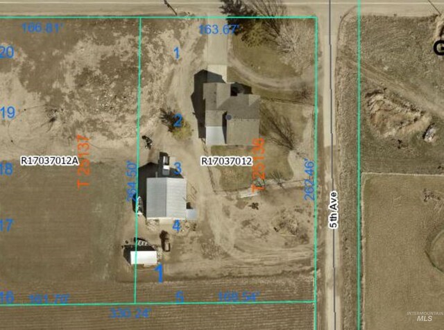 7267 Bowmont Rd, Nampa, ID 83686 - map of property location with property boundaries highlighted