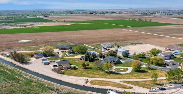 aerial view of sparsely populated area