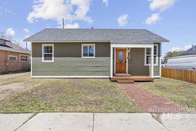 view of bungalow