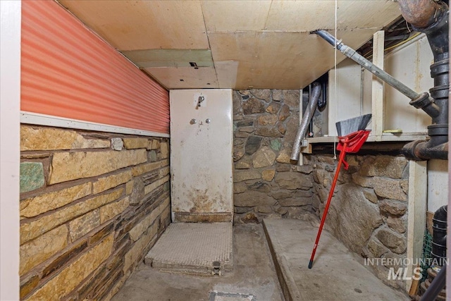 view of basement