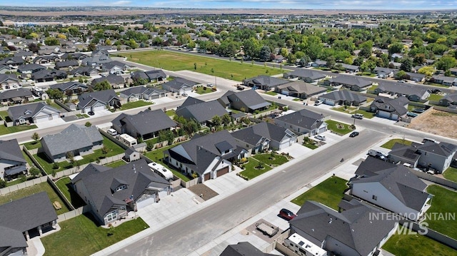 bird's eye view featuring a residential view