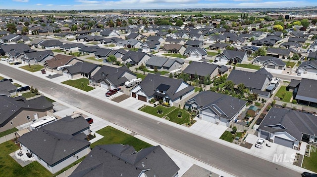 bird's eye view featuring a residential view