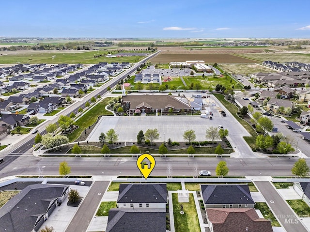 aerial view featuring a residential view