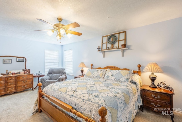 319 N Westminster St, Nampa, ID 83651 - bedroom featuring carpet, a ceiling fan, and a textured ceiling