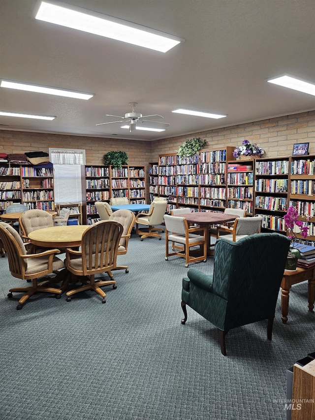 319 N Westminster St, Nampa, ID 83651 - misc room featuring wall of books and carpet flooring