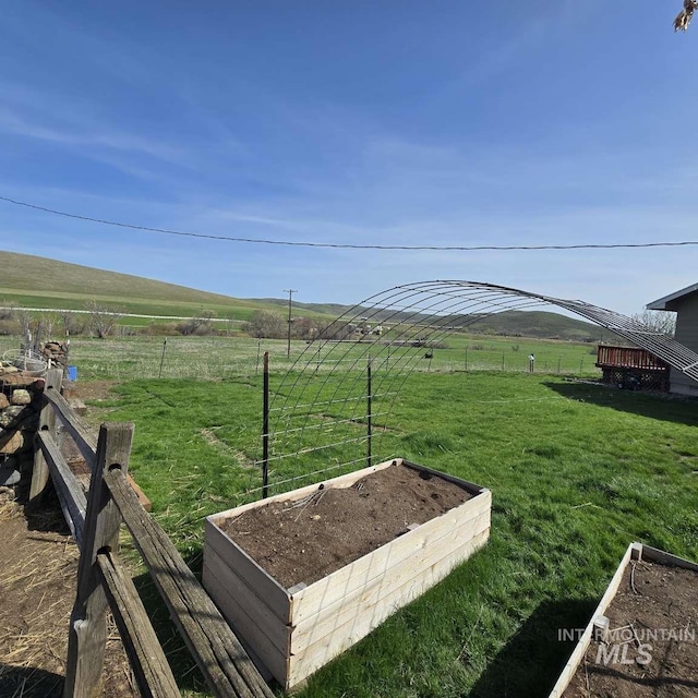 1280 Monroe Creek Rd, Weiser, ID 83672 - view of yard with a rural view and a vegetable garden
