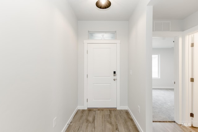 5303 E Grizzly St, Nampa, ID 83687 - doorway to outside with light wood-style flooring and baseboards